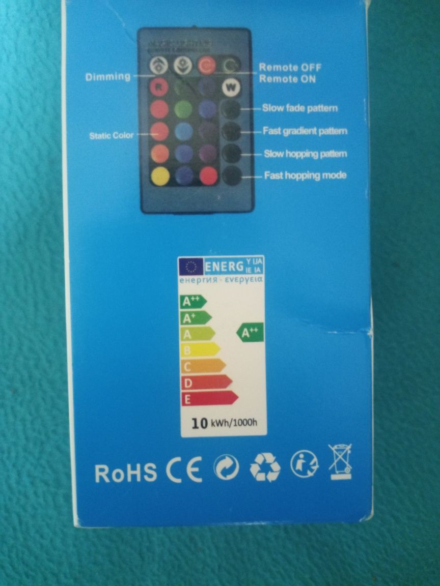Lâmpada led RGB nova