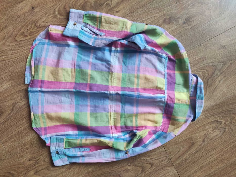 Koszula w kratkę dla dziewczynki 116