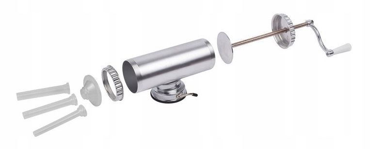 SOLIDNA NADZIEWARKA 2,5kg maszynka SZPRYCA do KIEŁBAS mięsa napycharka