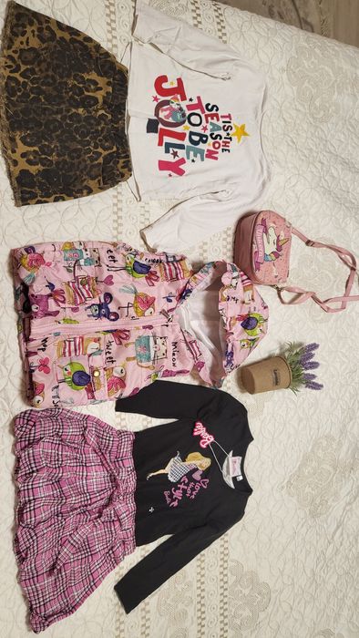 Пакет,лот,набір одягу дівчинки 104-110 см.4,5,6,жилетка,сукня,спідниця