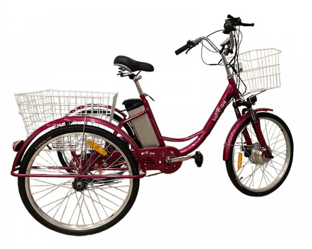 Электровелосипед дорожный трехколесный 24 Kelb.Bike 500W+PAS