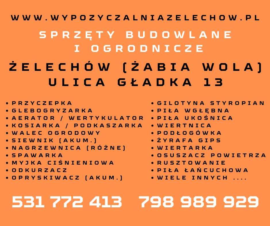 Wertykulator Aerator 2w1 Wynajem / Wypożyczalnia Żelechów