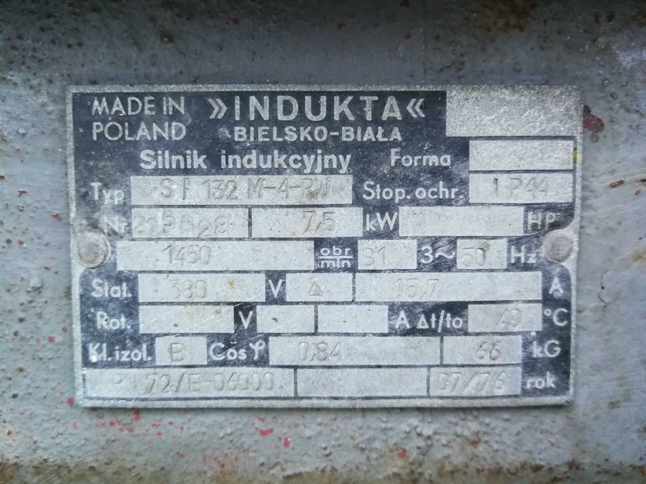 7,5 kW 1450 obr/min silnik elektryczny WYSYŁKA!!!