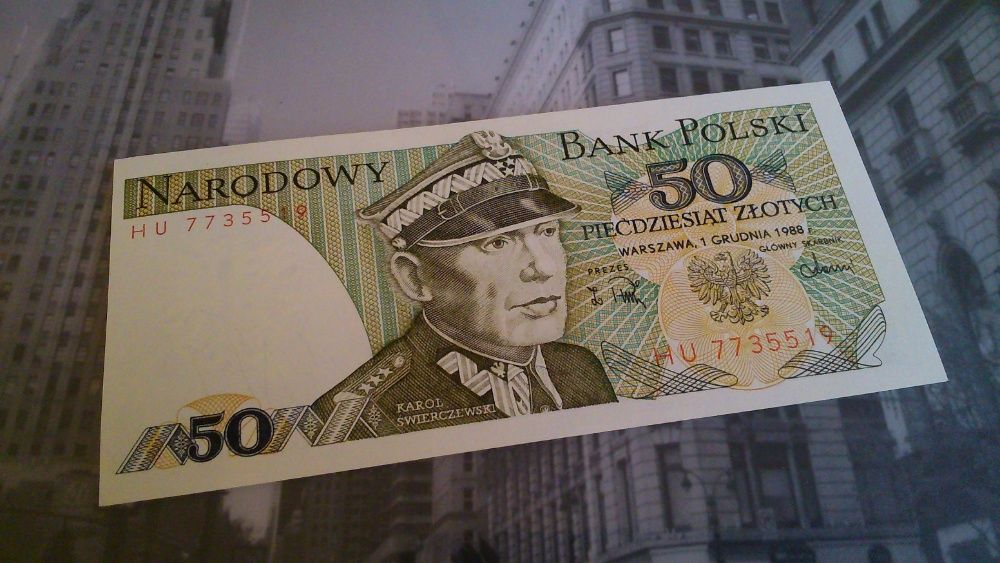 Banknoty PRL - zestaw, 50 zł i 100 zł. Piękny stan! UNC.