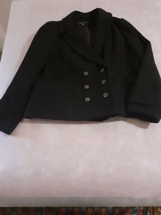 Пальто бушлат чёрное новое