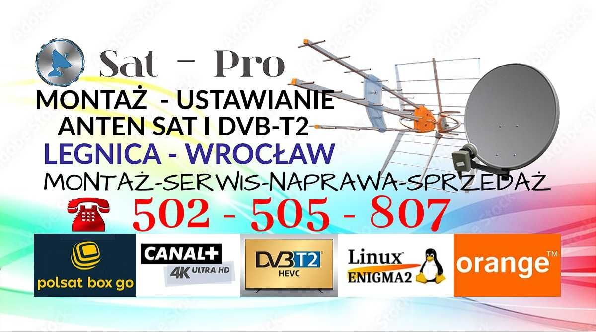 Cały Wrocław  spawanie światłowodów MONTAŻ USTAWIANIE ANTEN SAT DVB-T2