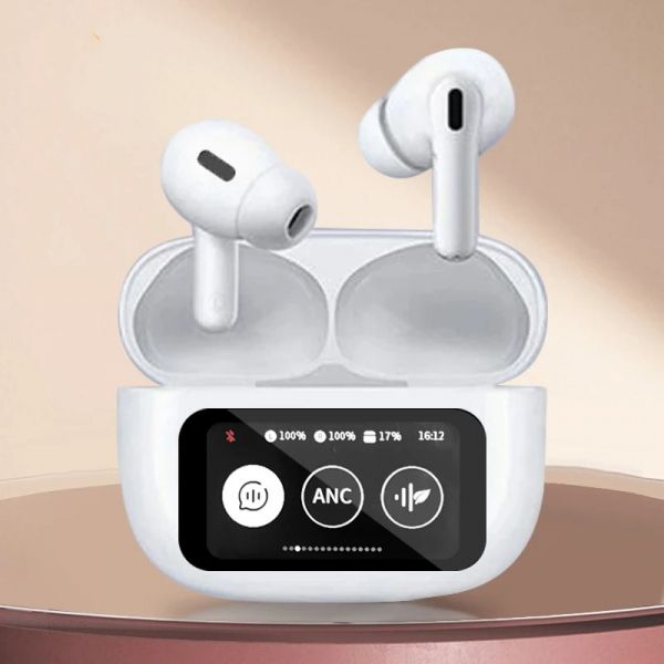 Auriculares Bluetooth ANC/ENC com Display Digital e Caixa