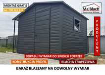 Garaż Blaszany Wiata Narzędziowa Schowek Altana Magazyn -Maj-Blach