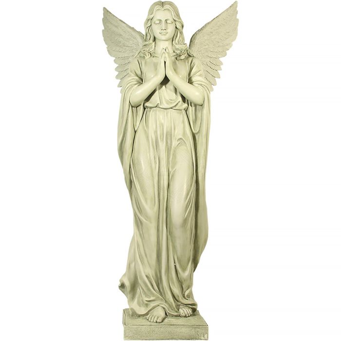 Piękna figurka stojącego anioła z rękami złożonymi do modlitwy 96cm