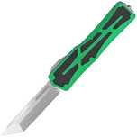 Nóż automatyczny OTF Heretic Colossus TE Green Aluminium, Stonewashed