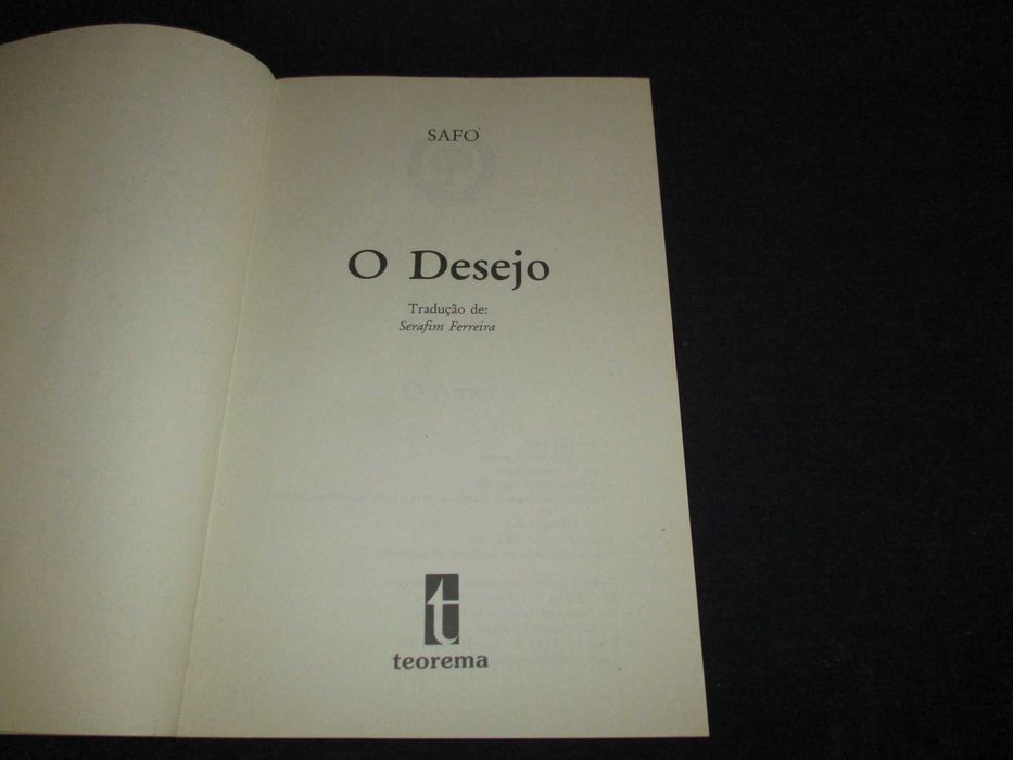 Livro O Desejo Safo Teorema