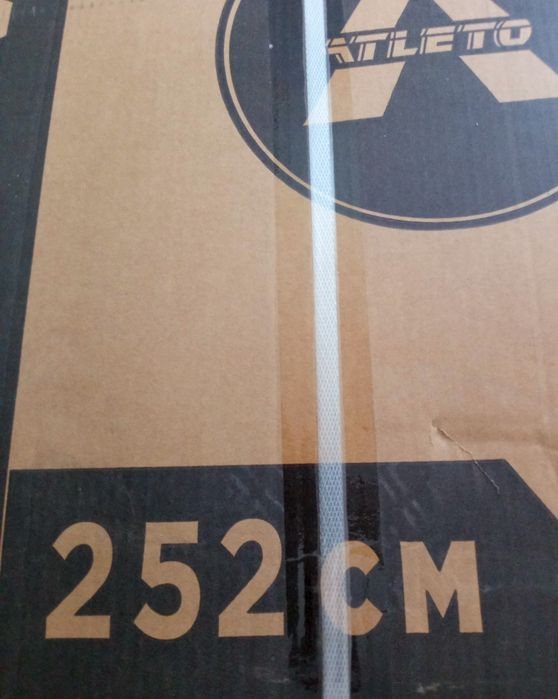 Батут Atleto 252 см з сіткою multikolor