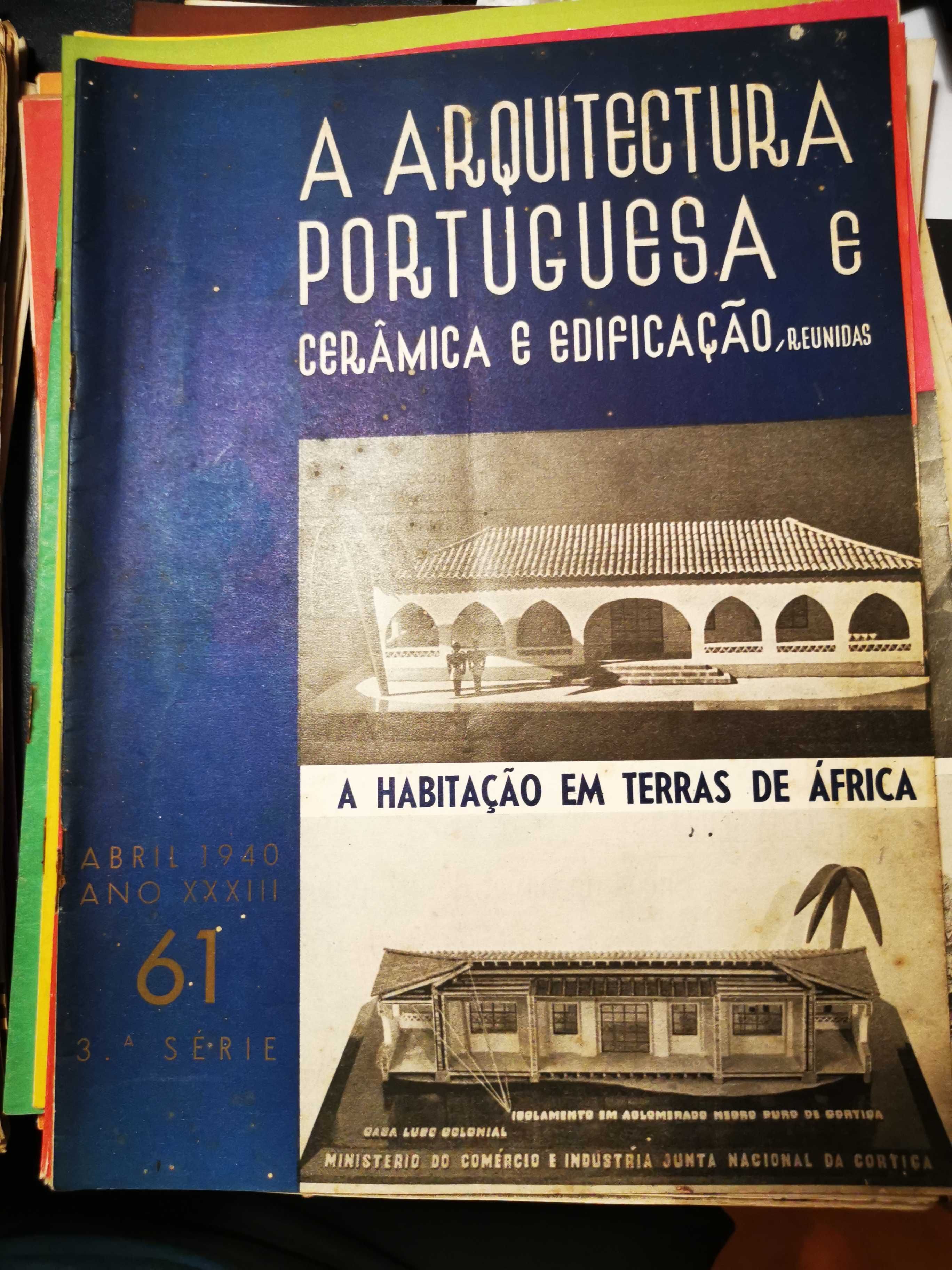Lote de Revistas Arquitetura Portuguesa e Cerâmica e Edificação