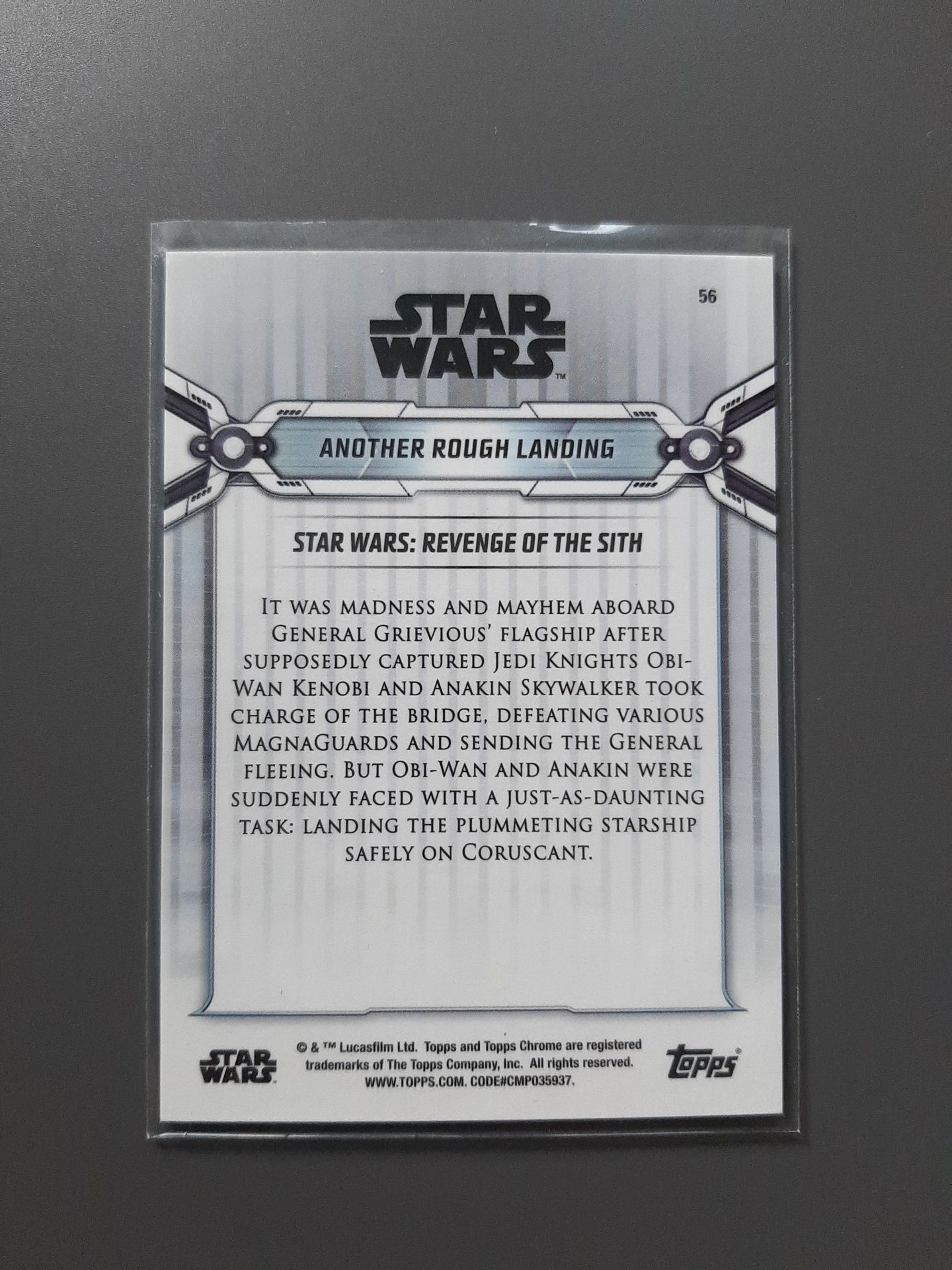 Star Wars Topps Chrome Legacy 2019 Another Rough Landing Blue /99