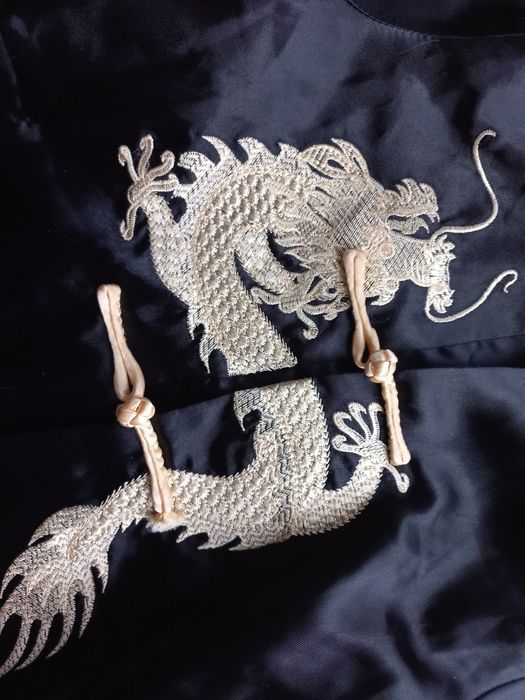 Strój Karnawałowy kimono dziecięce czarne
