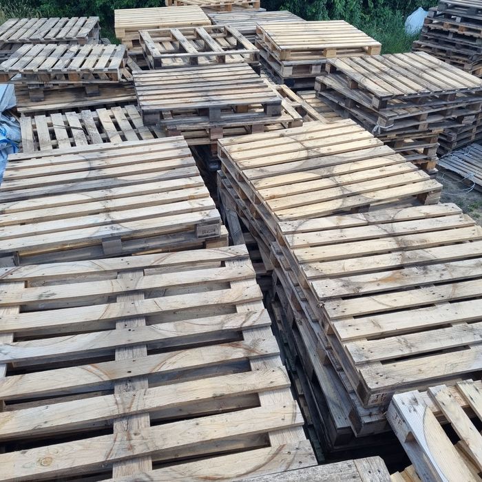 Palety drewniane 114x114 cm lub 120x120 cm, przemysłowa, pellet