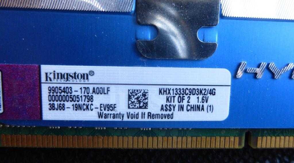 Pamięć RAM Kingston Hyperx DDR3 2 GB