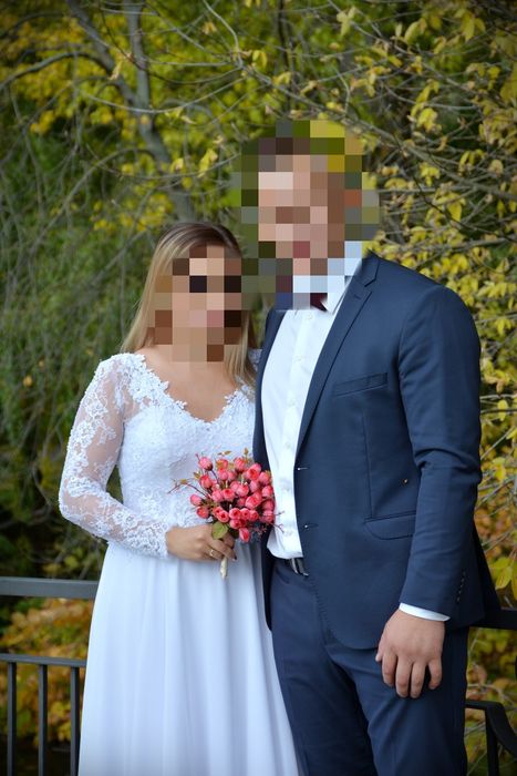 Sprzedam piękną suknię ślubną roz M