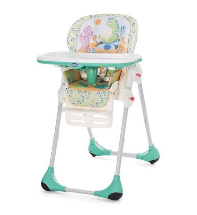 Стільчик для годування Chicco Polly 2 в 1 Dinofood (79065.47)