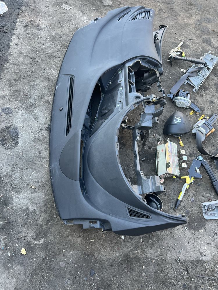 Kokpit deska rozdzielcza airbag honda civic 8 viii ufo pasy poduszki