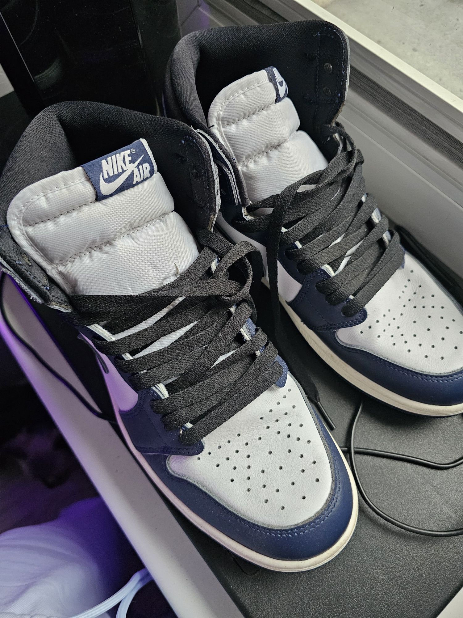 JORDAN 1 retro hlgh og "MIDNIGHT NAVY" roz 43