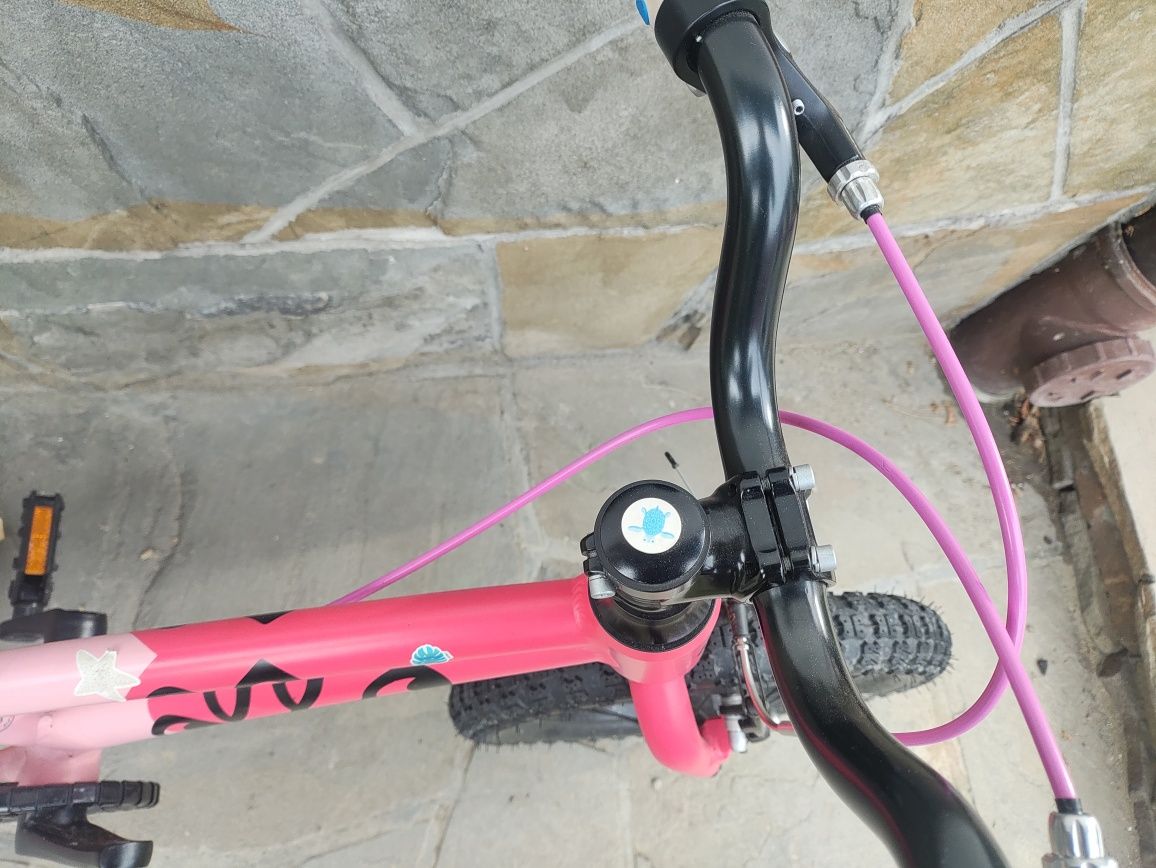 Waga 6.10 kg Rower rowerek dla dziewczynki 4-6 lat koła 14 cali ollo