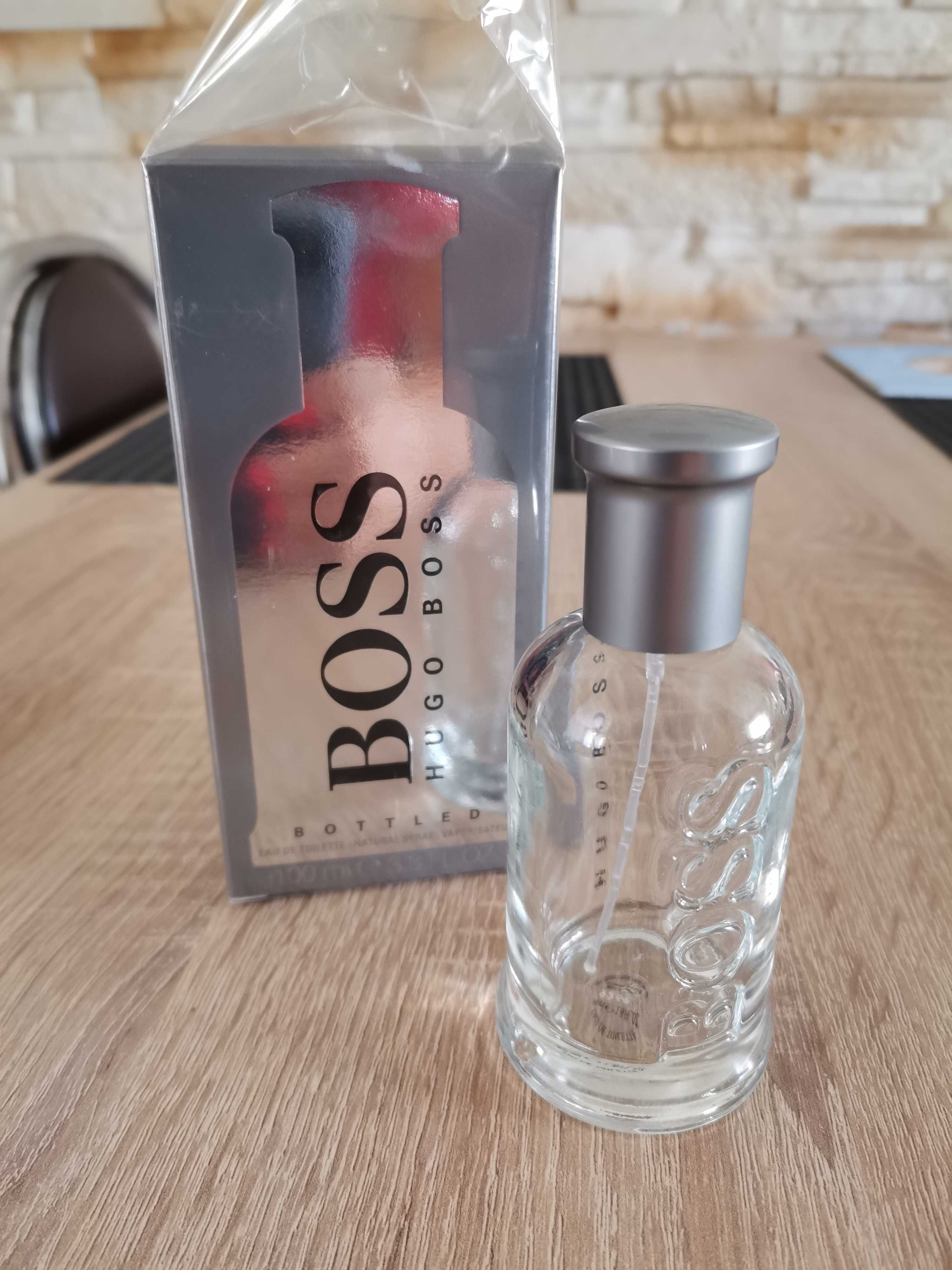 Opakowanie i flakon po perfumach Hugo Boss