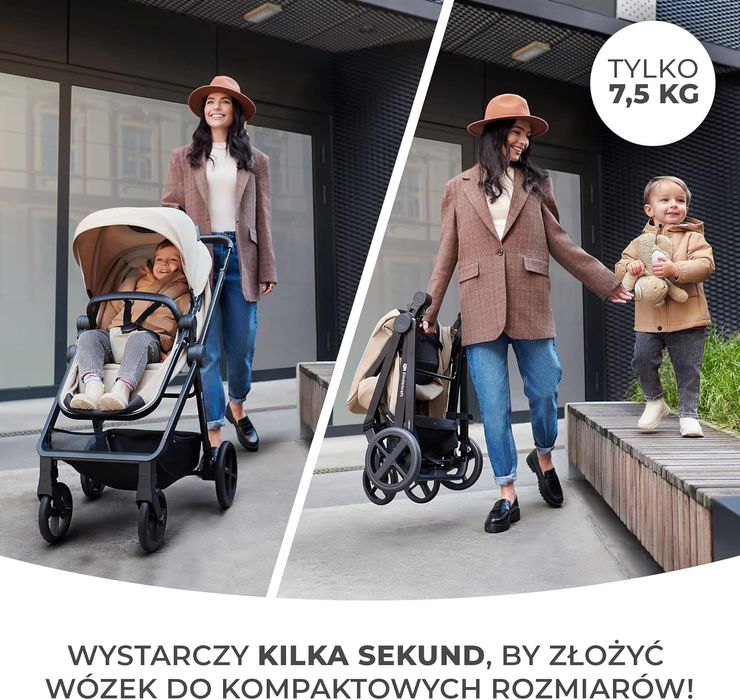 Wózek Wielofunkcyjny 3W1 Kinderkraft Newly Szary