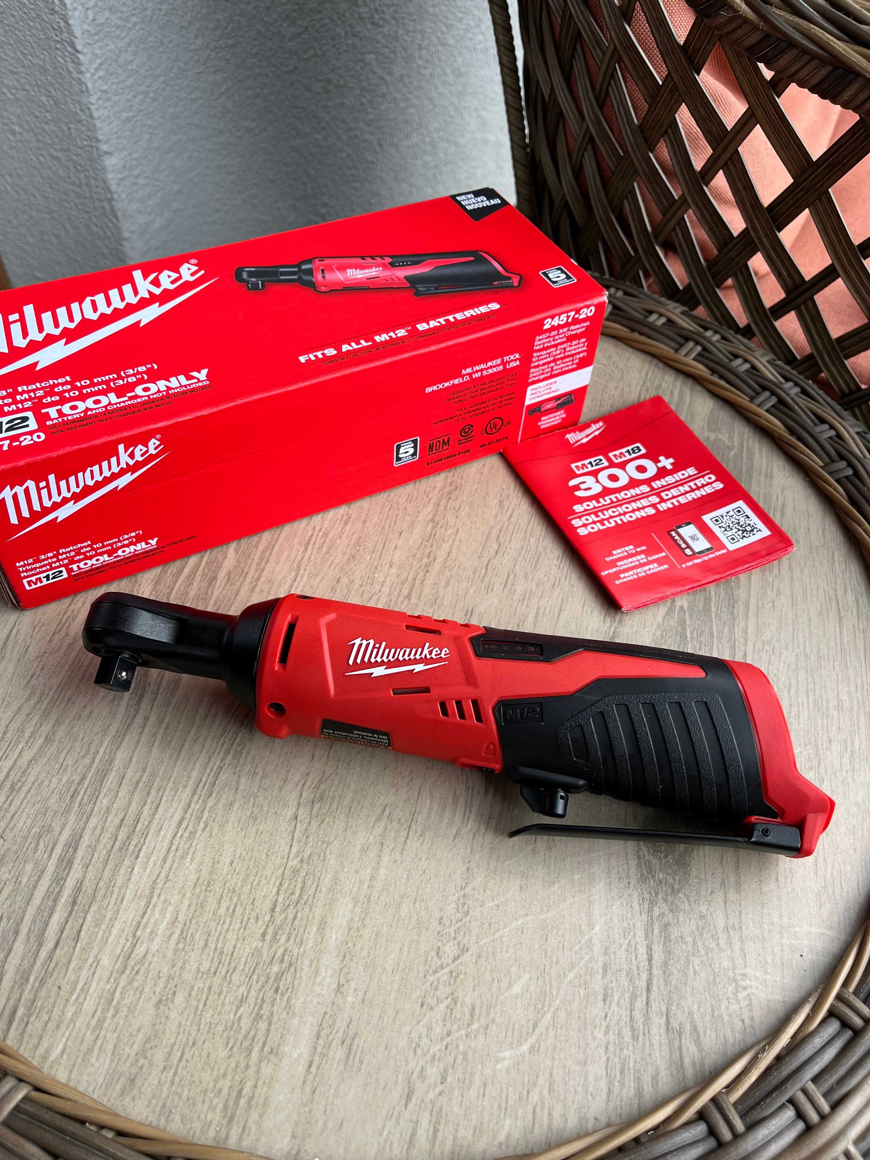 MILWAUKEE m12 grzechotka 3/8 nowa