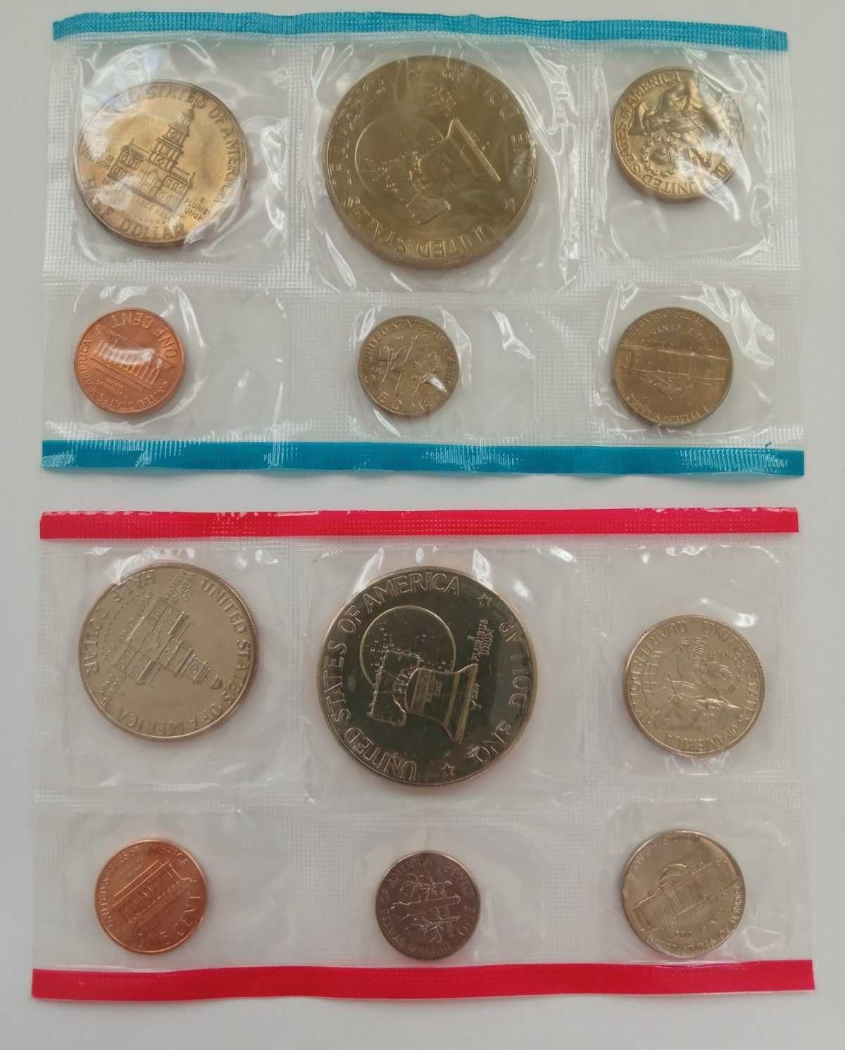 Юбилейный годовой набор монет США 1976 год P D