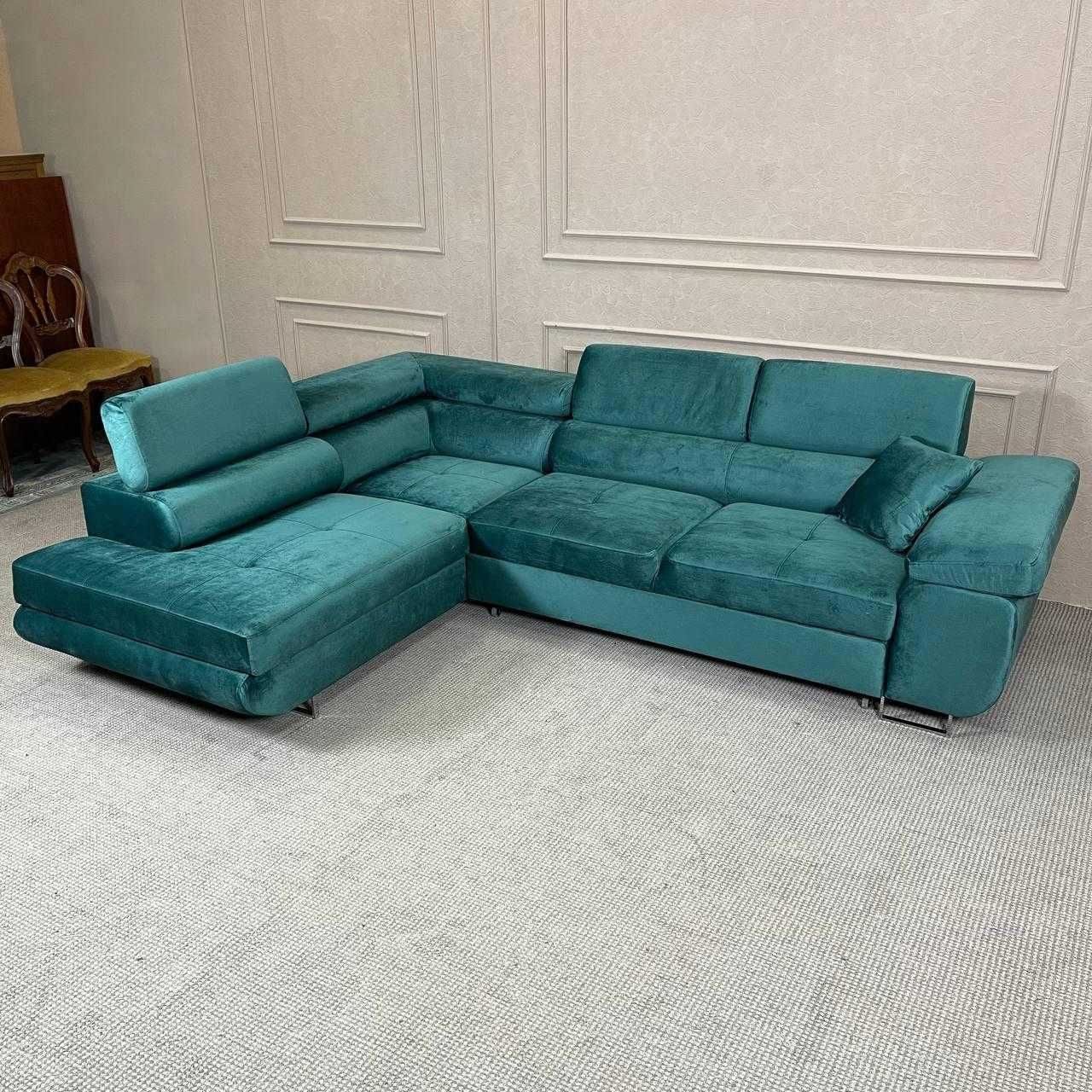 Тканевый раскладной угловой диван розкладний диван