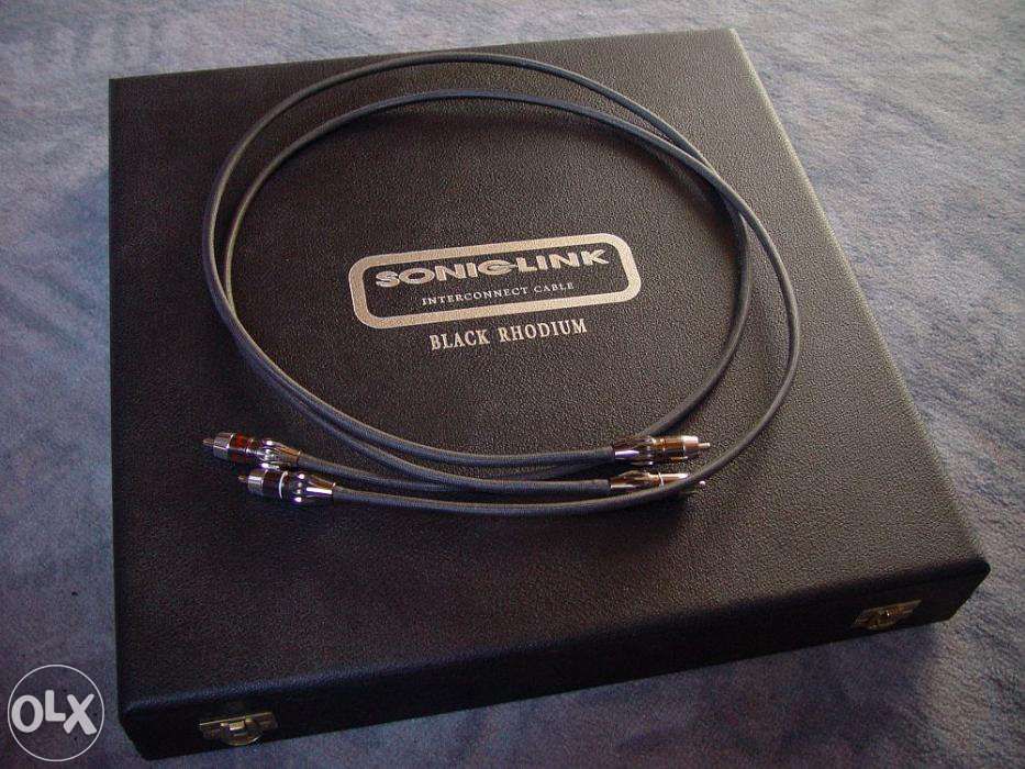 SONIC LINK BLACK RHODIUM pure reference interkonekt rca cinch