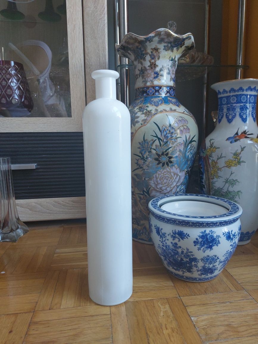 Wazon butelka szklana 34cm