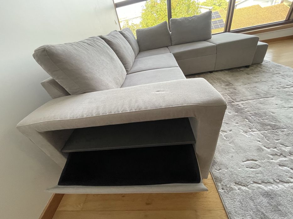 Sofá de canto com chaise longue