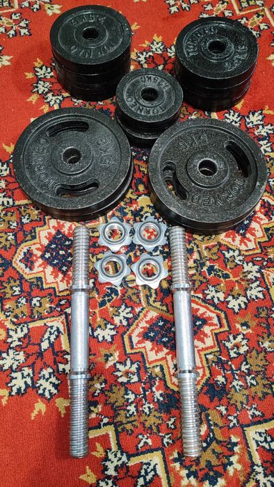 Гантели металлические наборные TORNEO