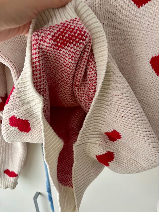 Terranova sweter w serduszka r. XS