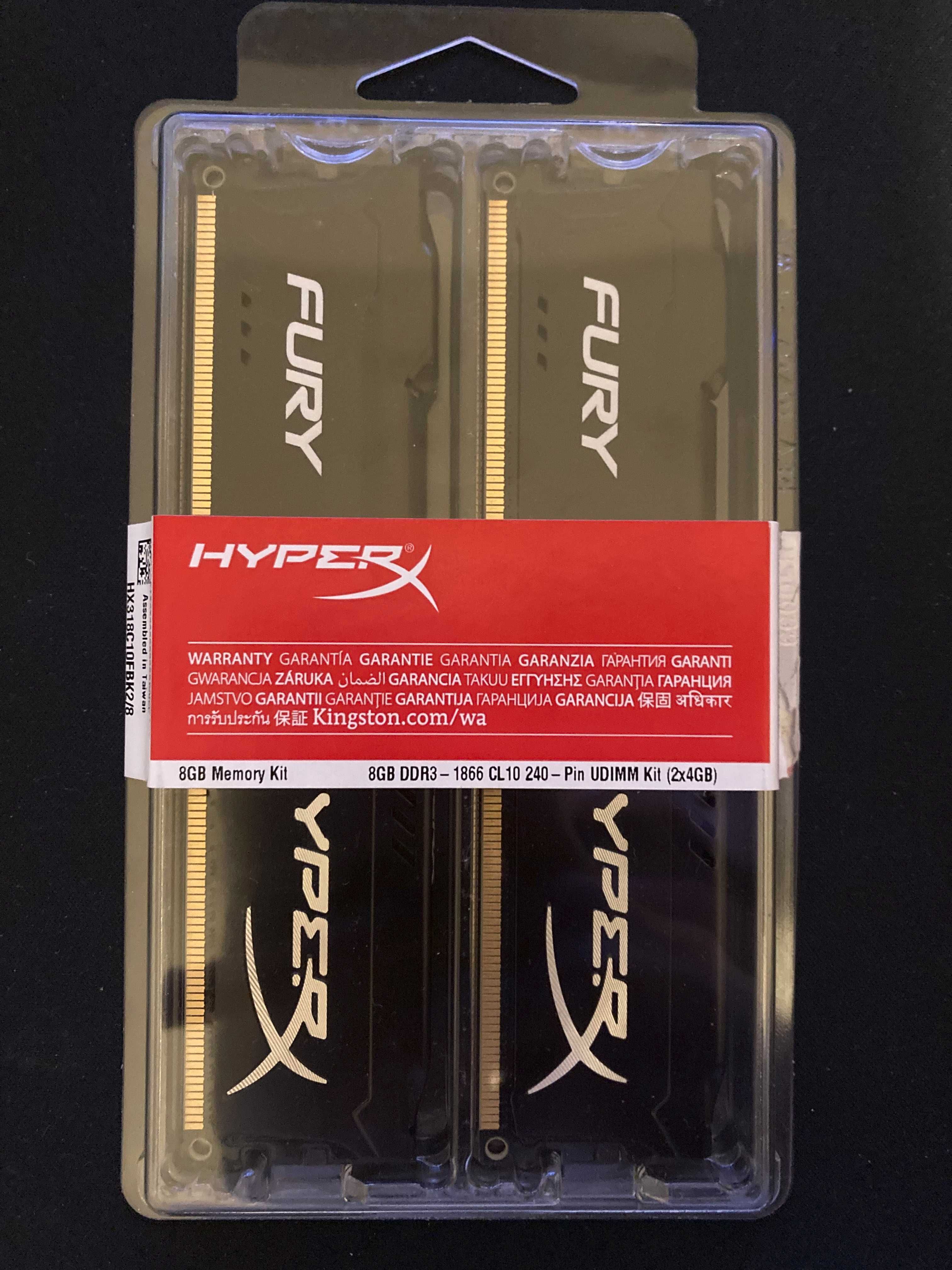 RAM HyperX Fury 2x4GB 1866MHz