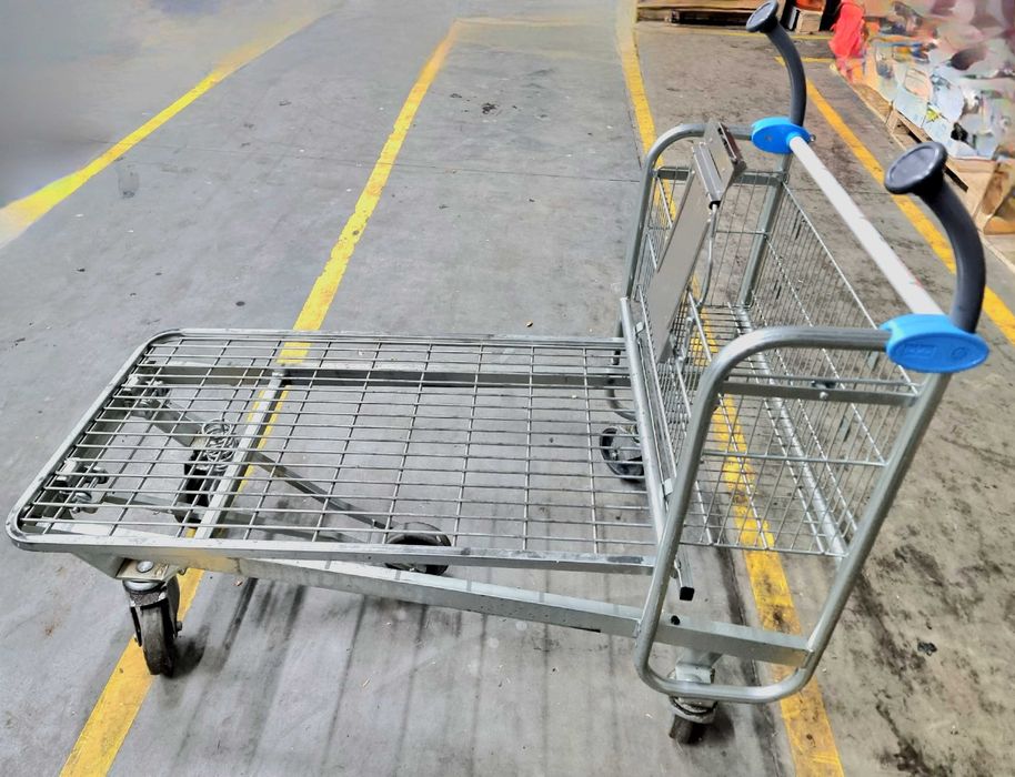 Wózek platformowy , do hurtowni marketowy magazynowy transportowy