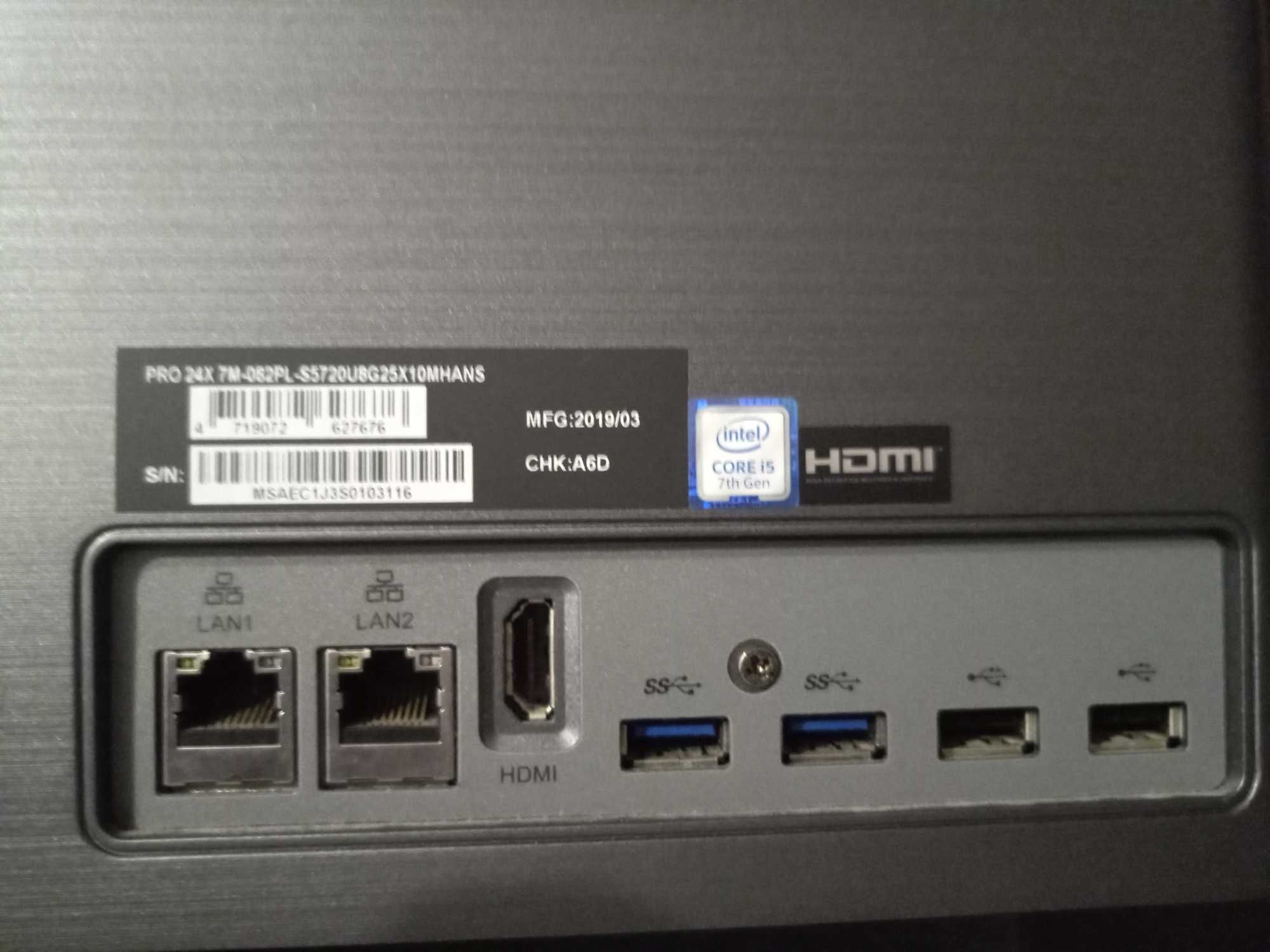 Komputer all-in-one MSI I5 Win 10 * GB RAM Klawiatura Mysz Kompakt