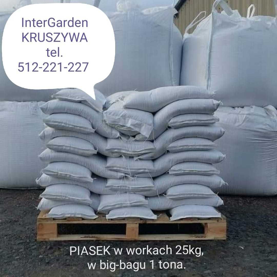 Piasek w workach przeciwpowodziowych