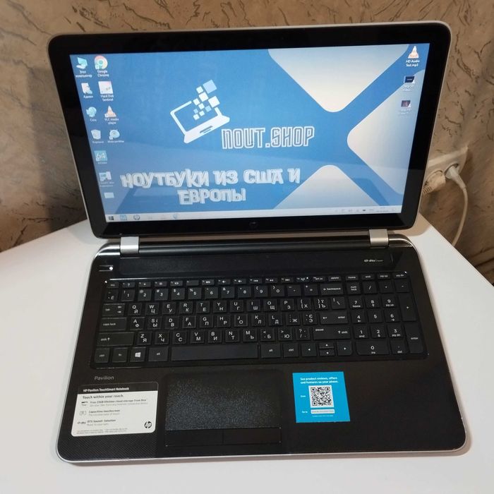 Сенсорный ноутбук HP Pavilion 15-N210 | 4 ядра | видео 1гб | 8/320 гб