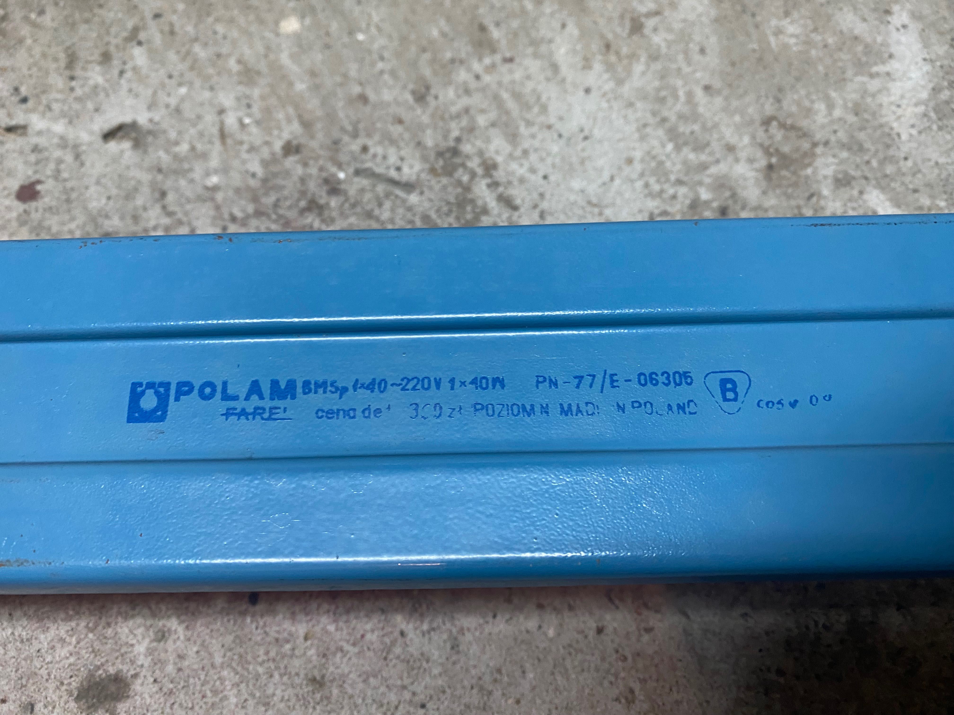 oprawa świetlówek Polam Farel 120 cm 1 x 40W plus świetlówka 36W
