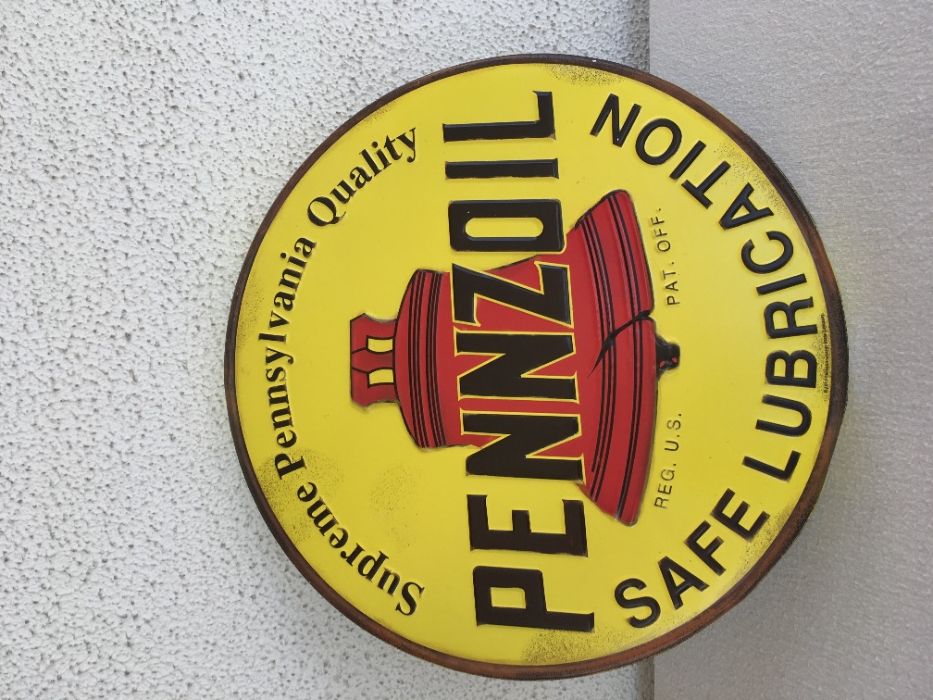 placa/chapa Pennzoil automobilia