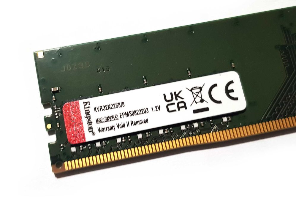 Kingston 8GB DDR4 Memory Module 3200 MHz DIMM KVR32N22S8/8