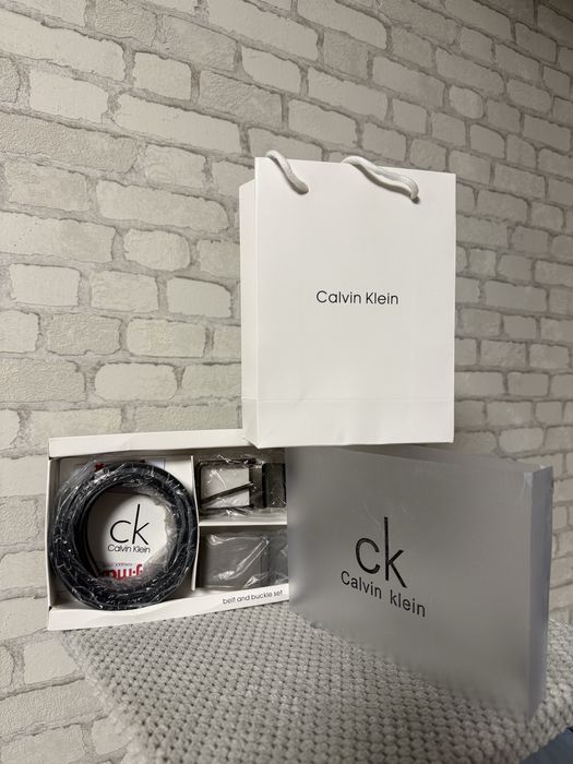 Подарунковий набір чоловічий ремінь Calvin Klein