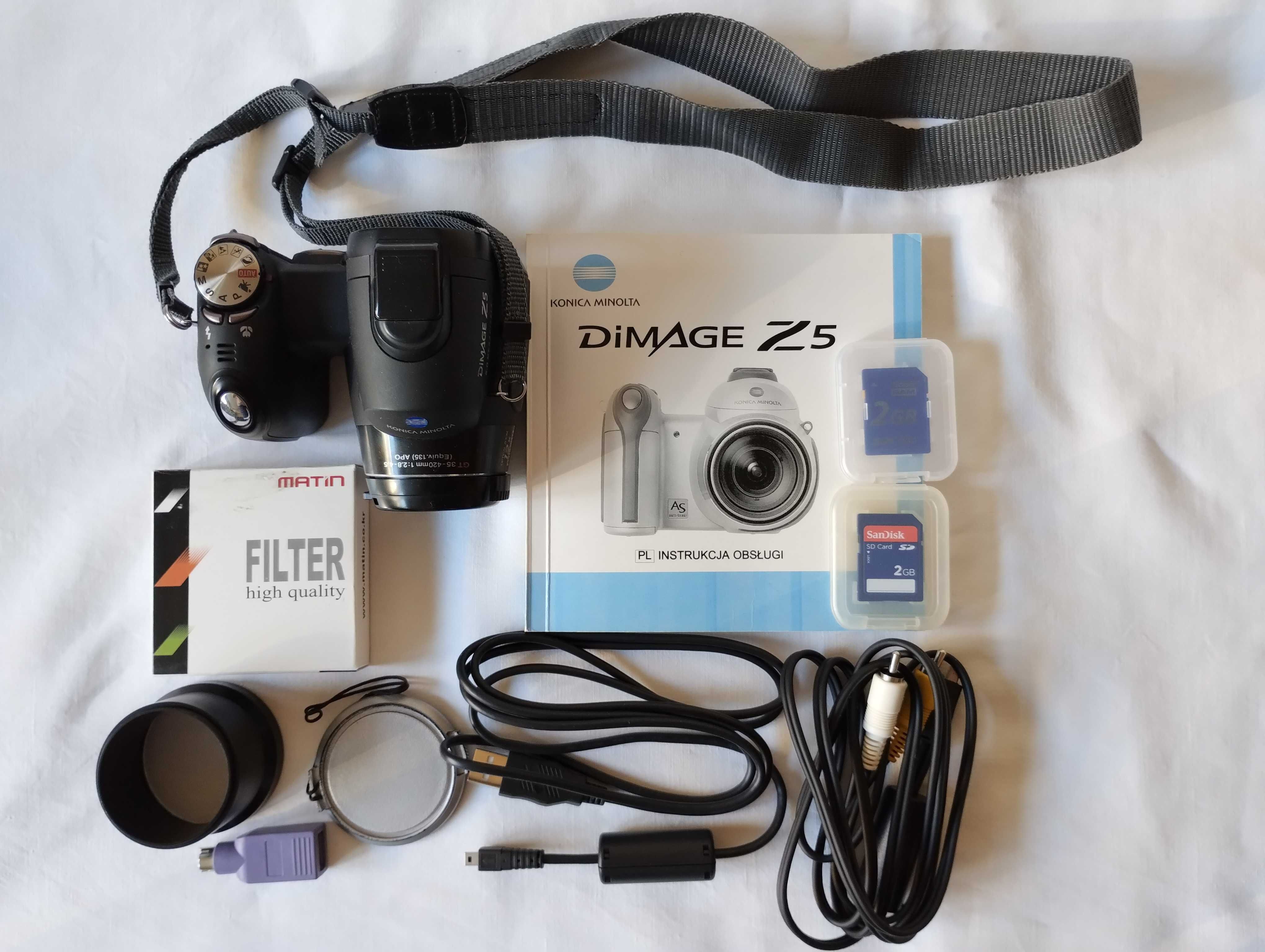 Konica Minolta Dimage Z5 uszkodzona