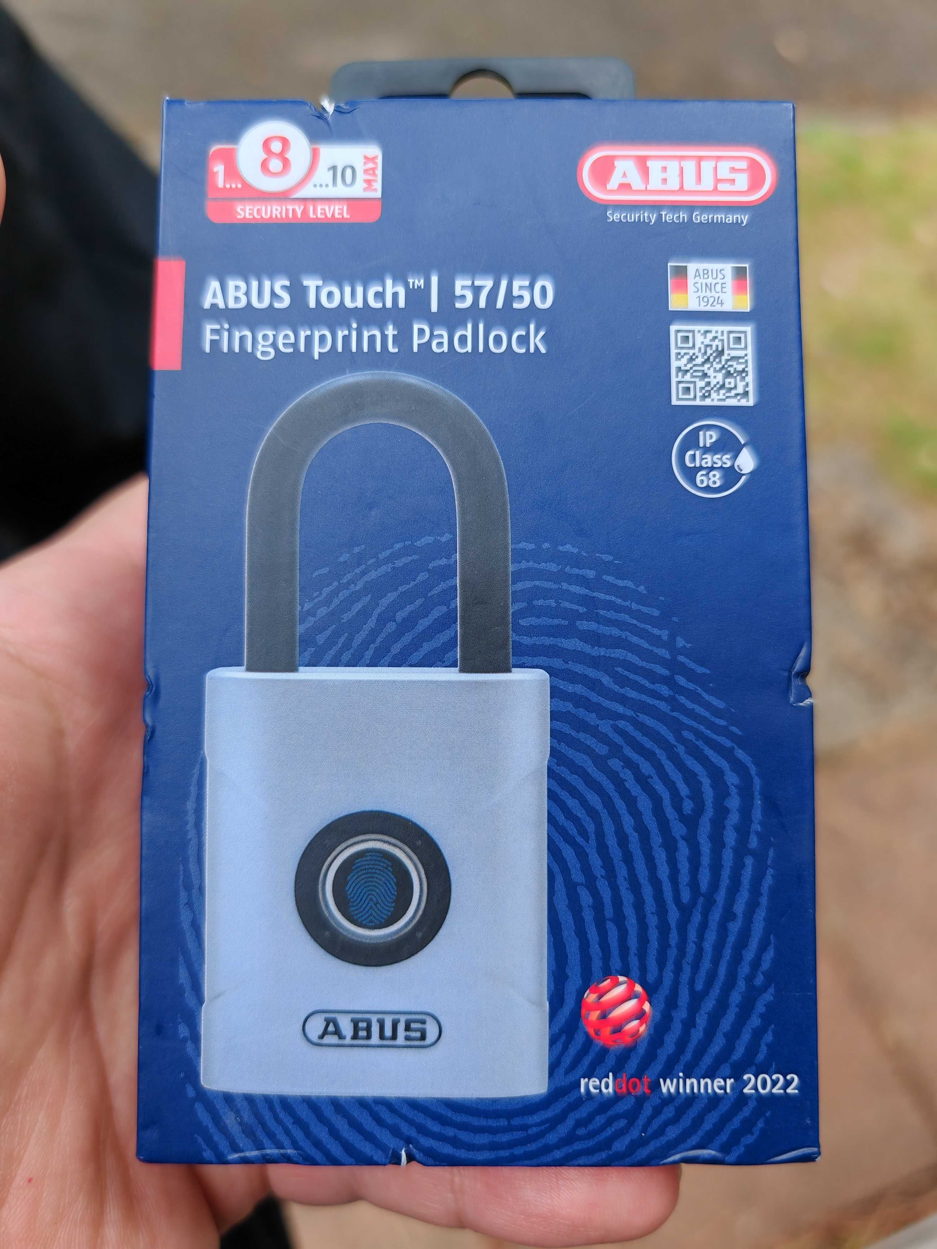 Навесной замок со сканером отпечатка пальца ABUS Touch 57/45 (4,5 см)