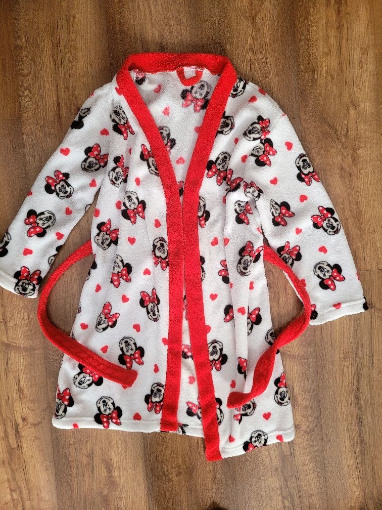 Szlafrok kąpielowy Minnie Mouse 128/134 dla dziewczynki