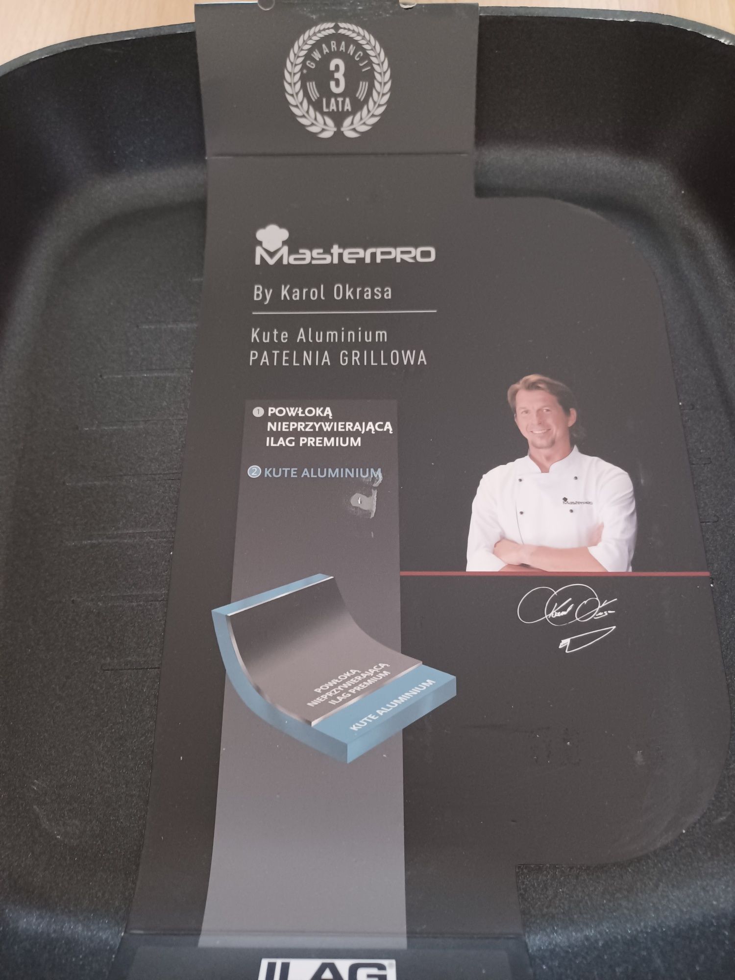 Patelnia grillowa MasterPRO 28cm