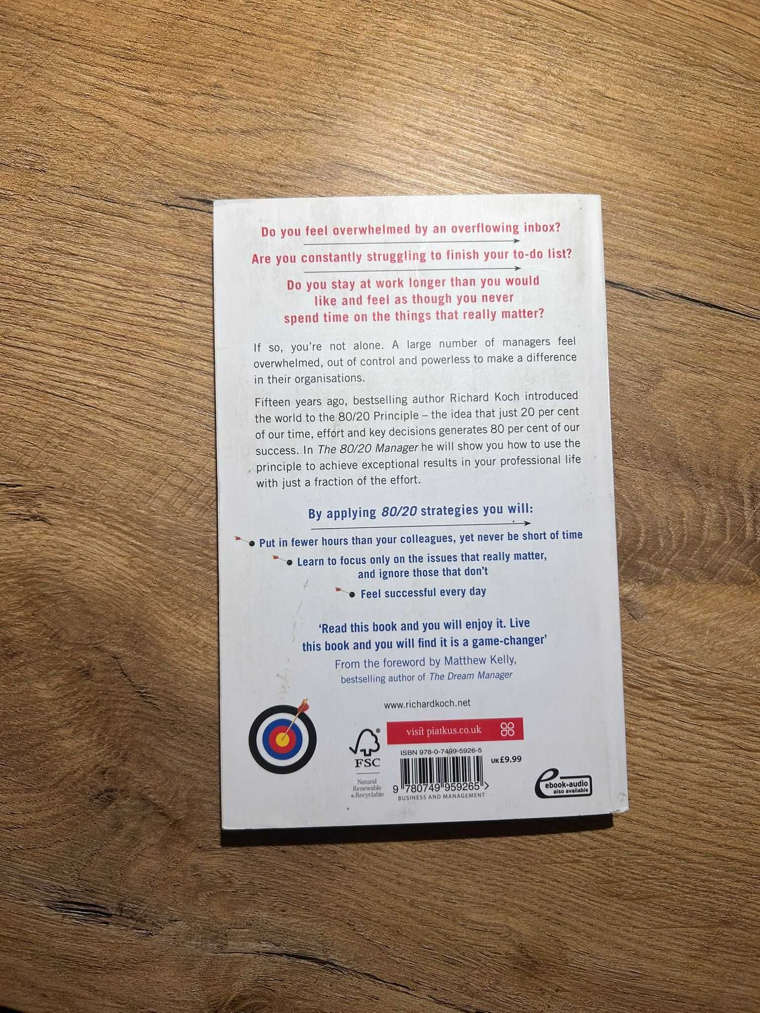 Książka The 80 20 manager Ten ways to become a great leader